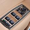 Door Window Lift Control Trim Frame Cover Parts Soft Carbon Fiber Sticker Car Interior Accessories For BMW E83 X3 2004-2010