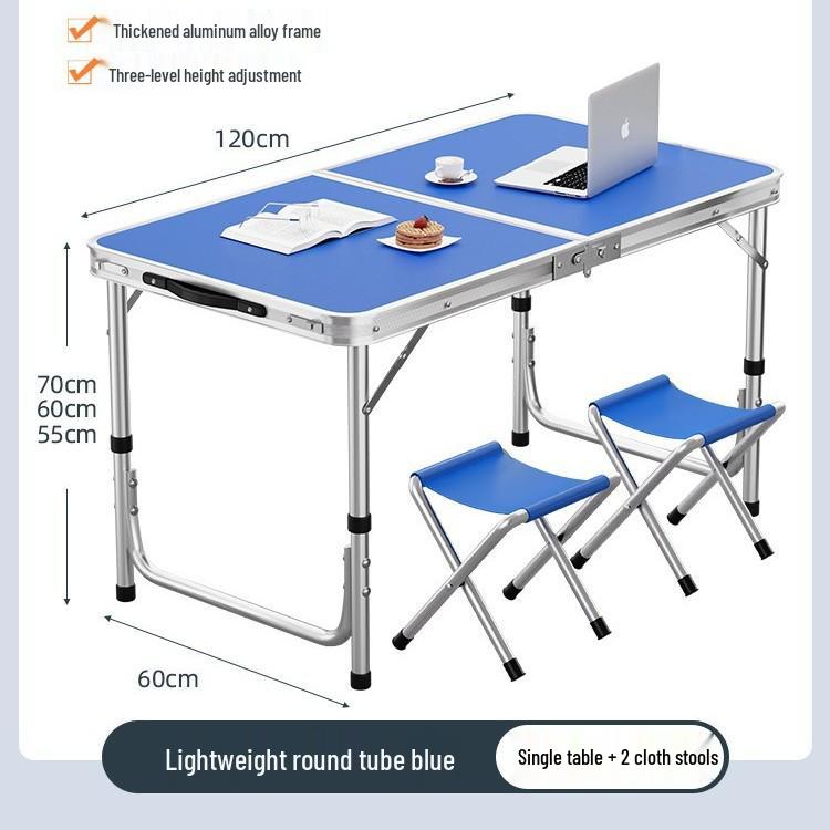 Aluminum Alloy Portable Folding Table and Chairs for Outdoor Market Promotions