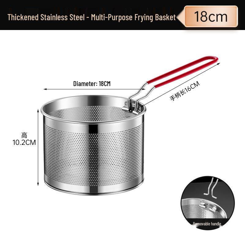 Koszyk do smażenia i cedzak do makaronu ze stali nierdzewnej 304