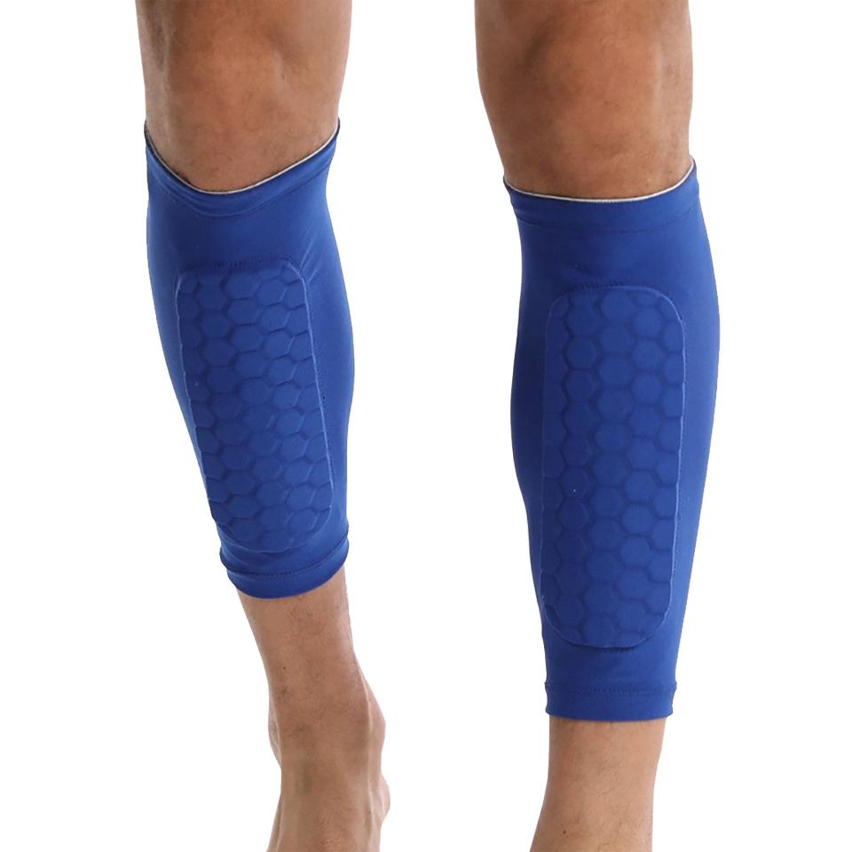 1Pcs Honeycomb Soccer Shin Guards Football Leg Calf Protective Gear Shield Sleeves Running Sports Support Guard