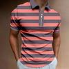Lässiges Poloshirt mit Streifenmuster und Farbkontrast für Herren