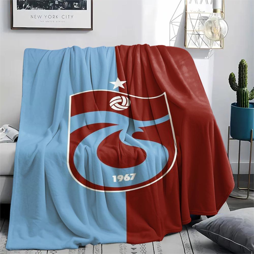 1PC Trabzonspor FC Print Flannel Blanket, High Quality Comfortable for All Seasons, Home Decor, Warmth and Comfort, Perfect for Christmas Gifts228