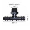 Hose Barbed Tee Connectors with Threaded Agriculture Irrigation Connections To DN16 DN20 Garden Hose Splitter 5 Pcs