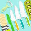 Children's Baking Kitchen Knife Kitchen Set Children's Kitchen Utensils 6-piece Set Multi-color