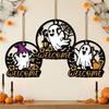 Hollow Out Halloween Ghost Door Hanger Cartoon Halloween Front Door Decor  Holiday Party