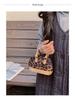 Leopard Print Girl's Mini Crossbody Handbag with Chain