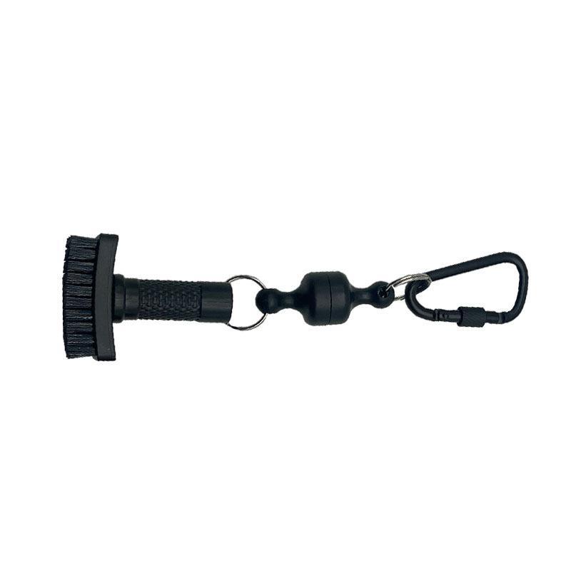Mini Golf Dry Cleaning Brush With Removable Magnet Heavy Duty Nylon Bristles Easy Clean Golf Accessory for Beginner Golf Players