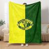 Manchester Crest Blankets Flannel Printed Breathable Warm Throw Blanket for Home Office Bedspreads 0708a10