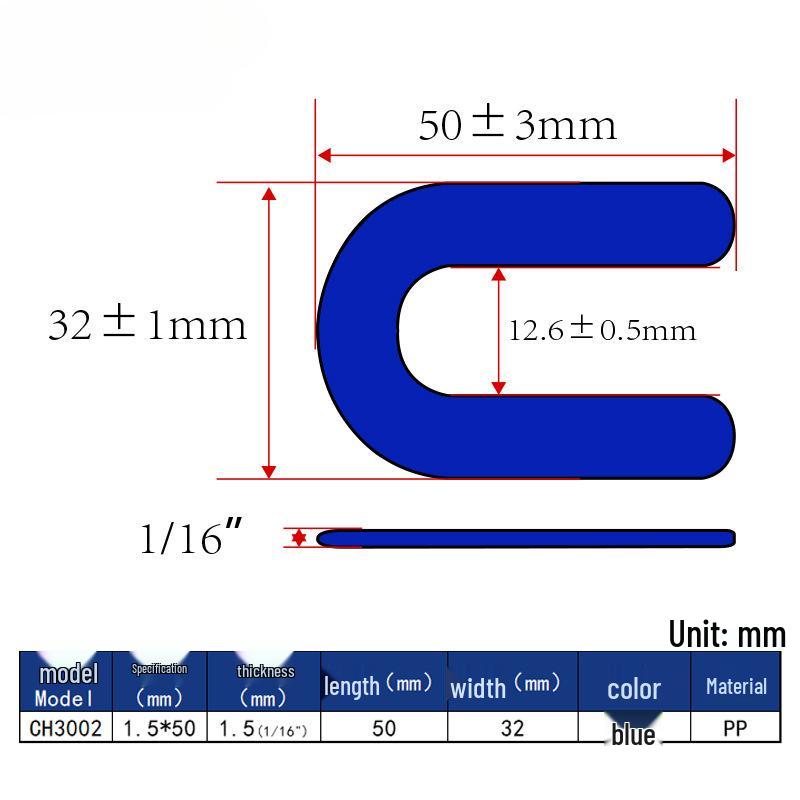 U-Shaped Plastic Flat Washer for Door and Window Installation - Horseshoe Home Decoration Tool, Australia