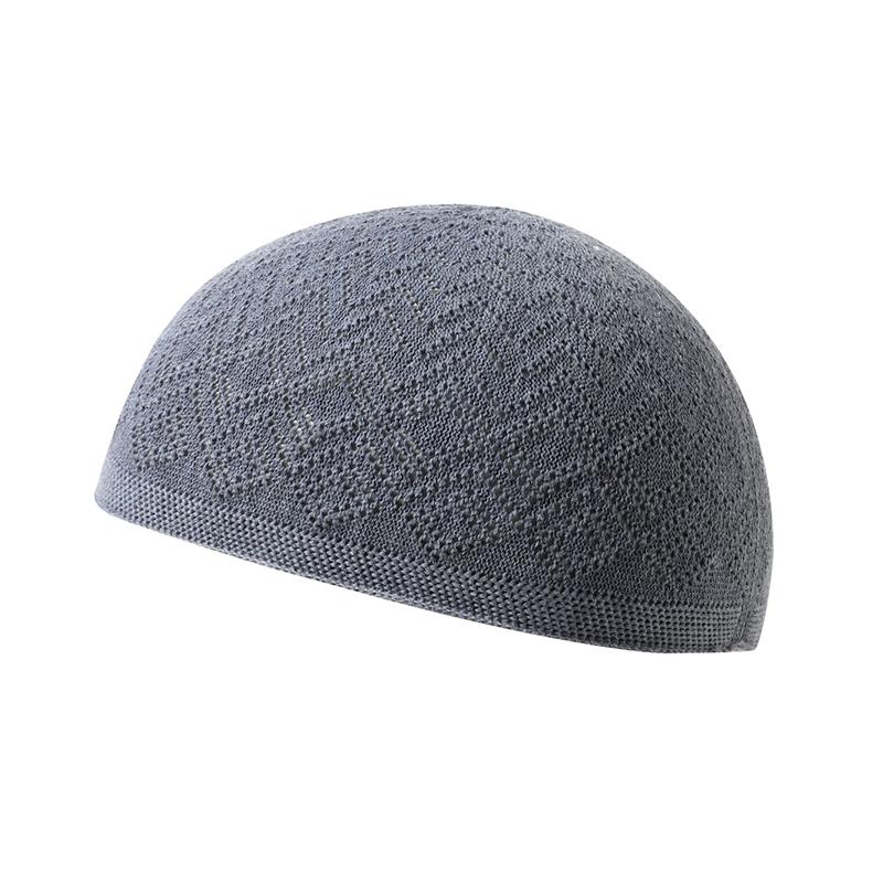 

Зимняя вязаная шапка-бини турецкая мусульманская мужская женская шапка для молитвы унисекс шапка-бини теплая исламская Рамадан мужская шапка-тюрбан темно-серого
