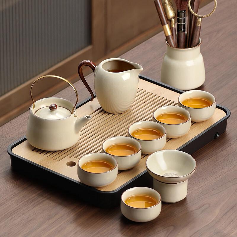 Ru Kiln Ceramic Kung Fu Tea Set