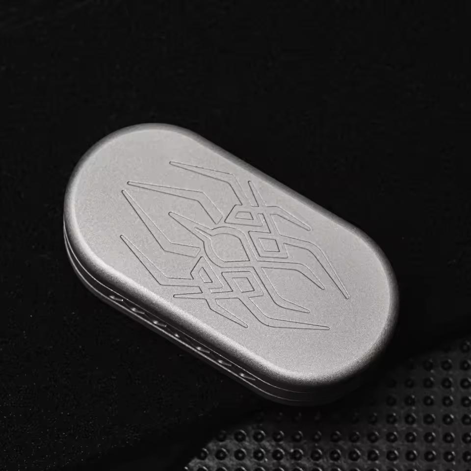 Creative Spider Three-Layer Fidget Slider Edc Titanium Alloy Adult Haptic Sensory Anti Stress Sensory Fidgeting Toys