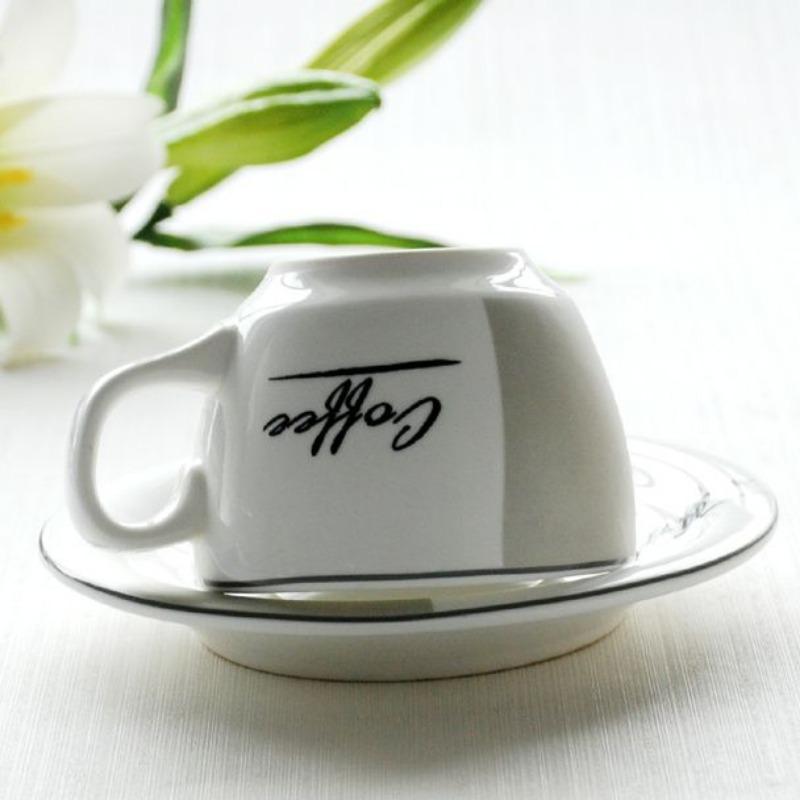 Set Creativo Tazza Opaca e Piatto Tazza in Ceramica, Tazzine da Caffè Espresso Specifiche Americane Tazze da Caffè Italiane, Tazza da Tè Pomeridiano 60ML/180ML/240ML