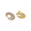 Boucles d'oreilles - LUXENTER - Abdos - Zircon multicolore - Finition or 18k - Doré