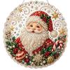 Parent Child Activity Supplies DIY Christmas Sun Catcher Kit, Faux Pearl Art Hanging Ornament, Santa Claus Festive Leisure Time Activities Xmas