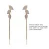 1 Pair Dangle Earrings Leaves Long Tassels Ins Style Jewelry Long Earrings for Wedding