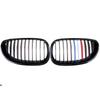 2Pcs Car Front Bumper Center Hood Kidney Grille Racing Grill for BMW 5-Series E60/E61 M5 2004 2005 2006 2007 2008 2009 2010 2011