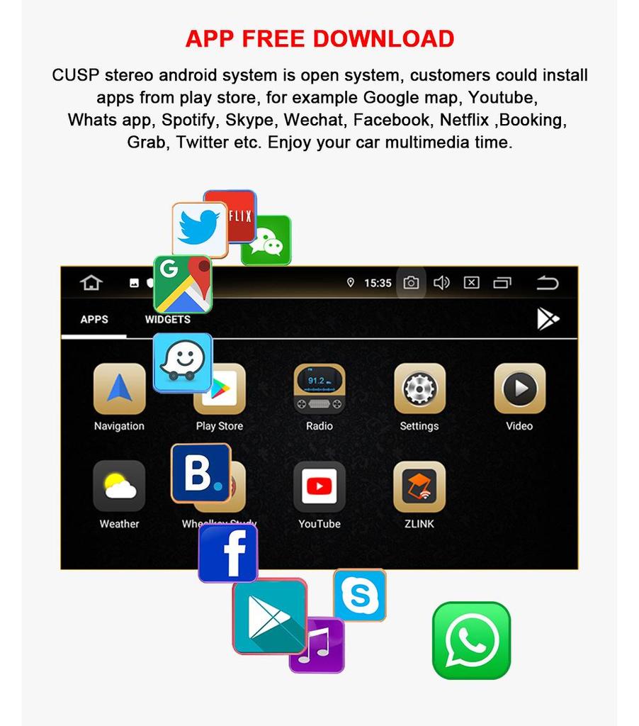 9-inch HD Car MP5 Screen for 2018+ Chevrolet Spark