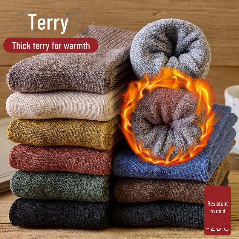 Koreanische Dicke Warme Frotteesocken für Damen Winter und Wochenbett