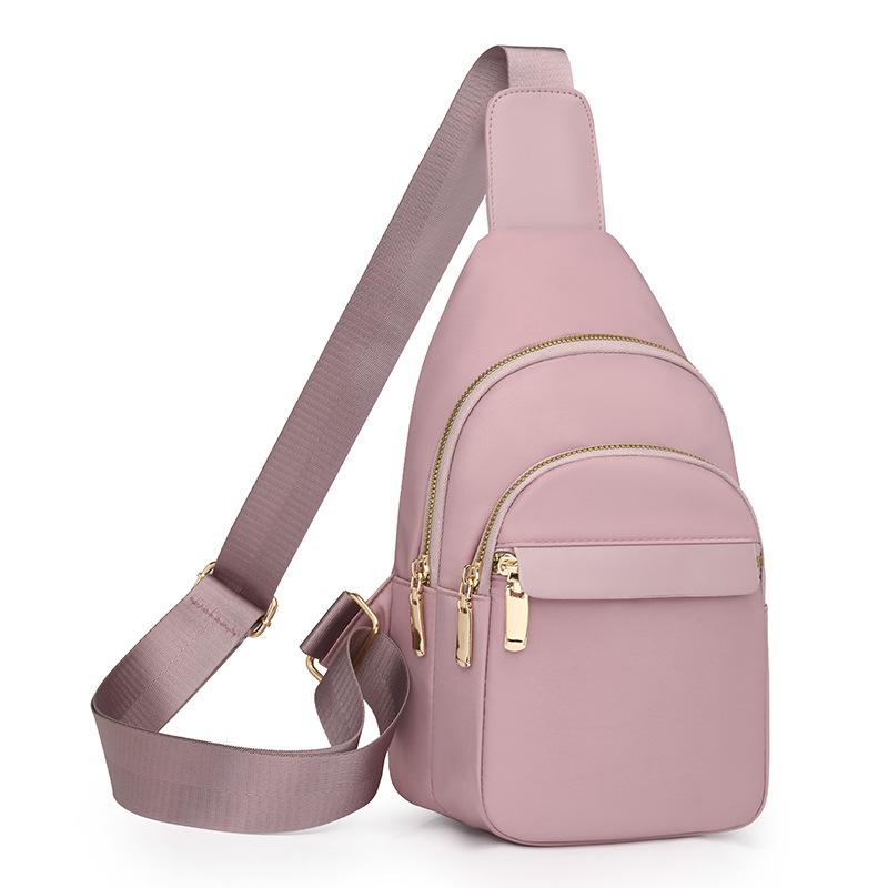 Dámska náprsná taška s kontrastnou farbou, veľkokapacitná taška cez rameno/crossbody
