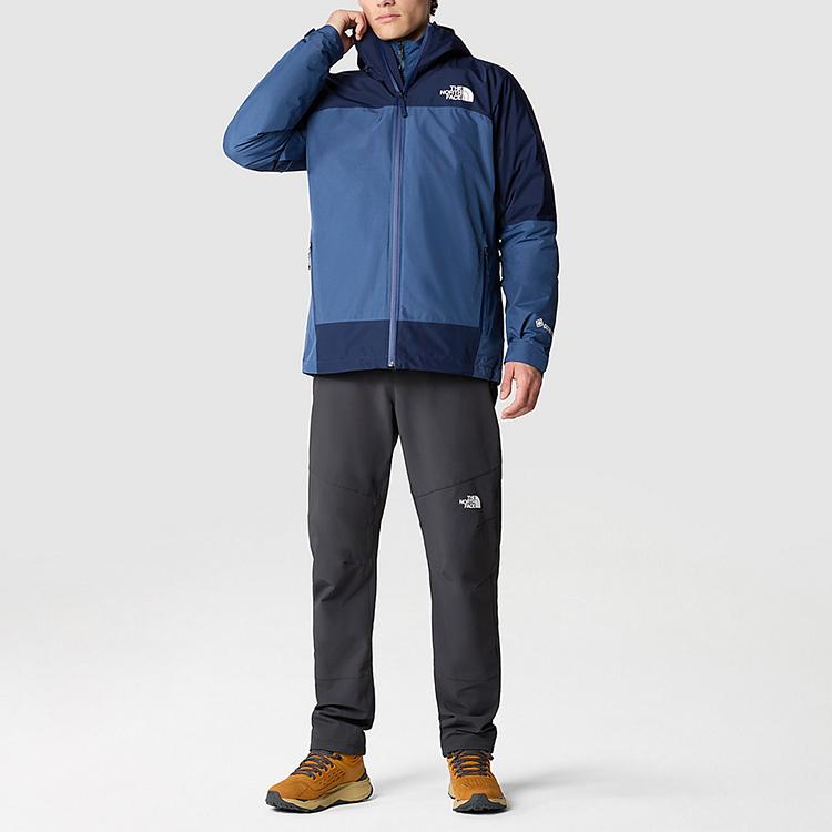 THE NORTH FACE Mountain Light Triclimate Windbreaker Jackets Men's Blue Hooded Moderate NF0A84FC-926