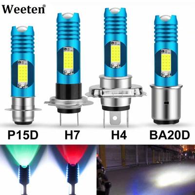 Bec LED RGB H7 P15D H6 BA20D LED Far Motocicletă 12V Lumină Moto HS1 Pentru Moped Scuter Motocicletă ATV Lampă Fază Lungă/Scurtă