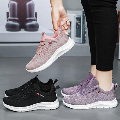 Shoes for Women's Summer New Style Flying Weaving Women's Shoes Shoes Soft Sole Casual Sneakers for Women