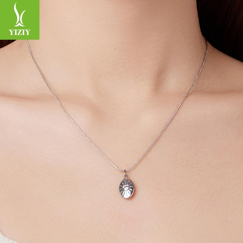 Bright Star S925 Sterling Silver Necklace For Men And Women, Cross-Border Personalized Popular Star Collarbone Chain