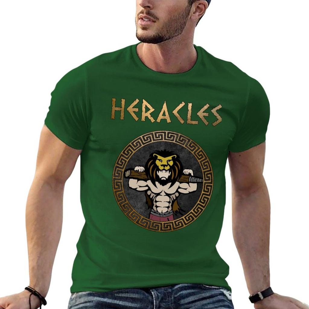 New Heracles Ancient Greek God and Hero Son of Zeus T-Shirt korean fashion plus size tops black t-shirts for men
