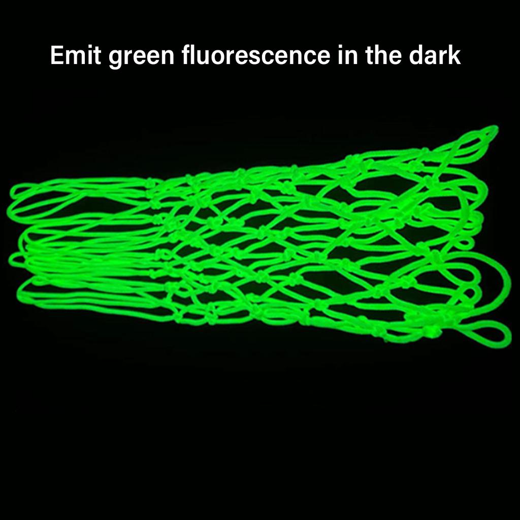 Luminous Basketball Net Replacement Standard Size Glowing Basketball Net for Indoor or Outdoor Hoop Rims Enduring