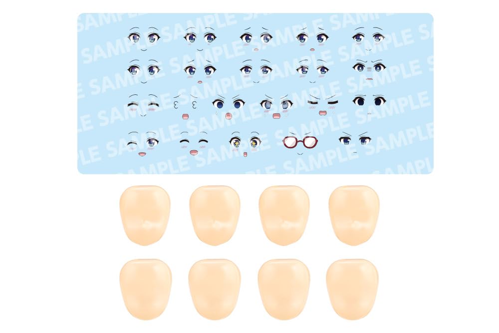 Kotobukiya Sousai Shojo Teien Customized Face Decal Set 9 Erika Design for Takanashi Reki Approximately 18mm Tall Scale Plastic Model (KOTOBUKIYA) &