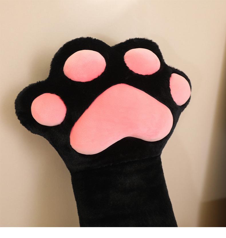 Cat Paw Pillow Plush Toy for Girls: Side-Sleeping, Leg-Clamping, Birthday Gift Cushion Doll