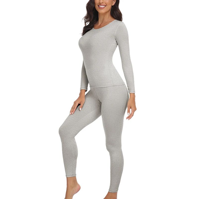 Women's Thermal Underwear Sets Long Johns with Polyester-Lined Winter Warmth for Skiing & Cold Weathe