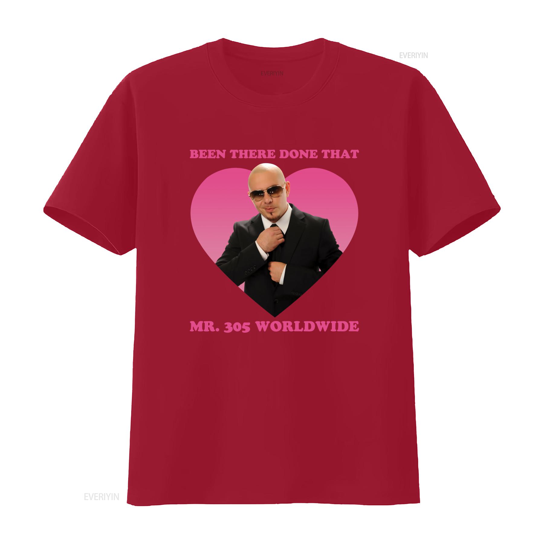 Been There Done That Mr 305 Worldwide Pitbull T Shirt vintage Washed homme Stylish Breathable Top For Everyday Wear Versatile S