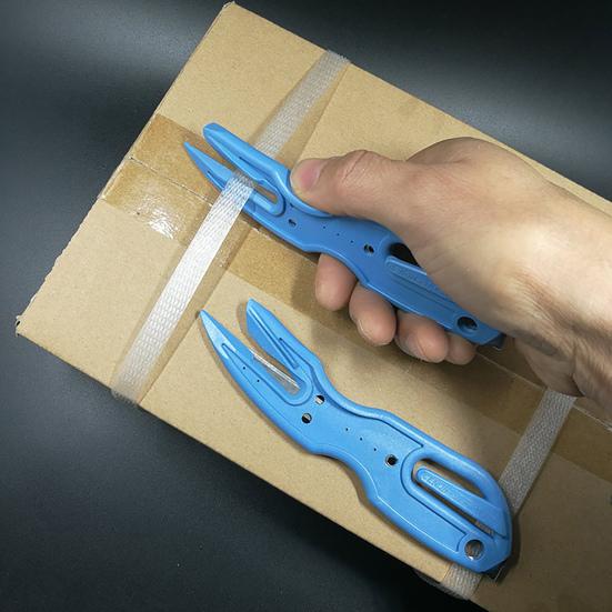 Wrapping Strip Cutter Portable Safe Anti-slip Ergonomic Handle Multifunctional Express Box Opener Wrapping Tape Film Cutting Tool