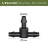 10-1000PCS Garden Water Connector Drip Irrigation for 1/4'' Tubing Hose Accessories Joint Barbed Tees Cross Eng Plug Adaptors