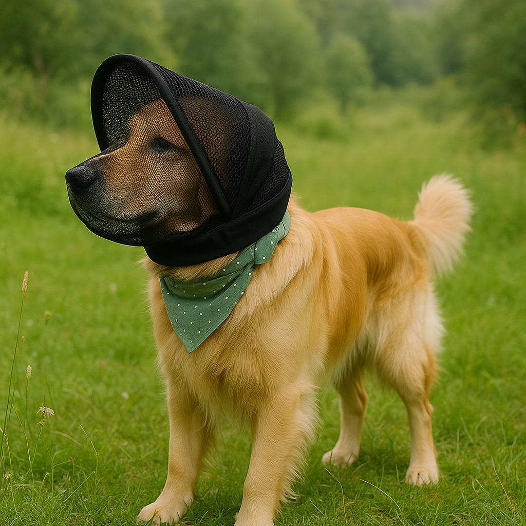 Pet Dog Anti-Mosquito Headwear, Two Colors - Bite & Eating Protection