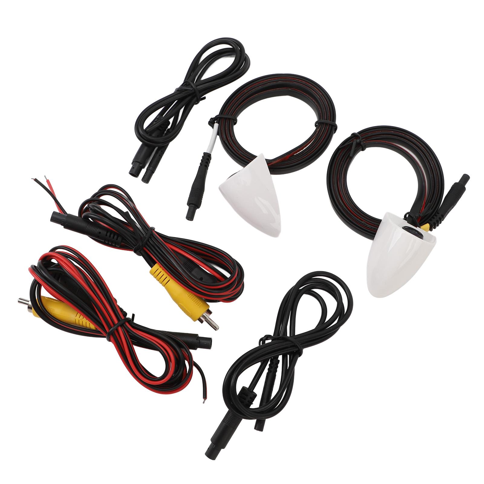 

Автомобильная камера для слепых зон с функцией ночного видения, водонепроницаемая лента для крепления на левой и правой стороне камеры белый