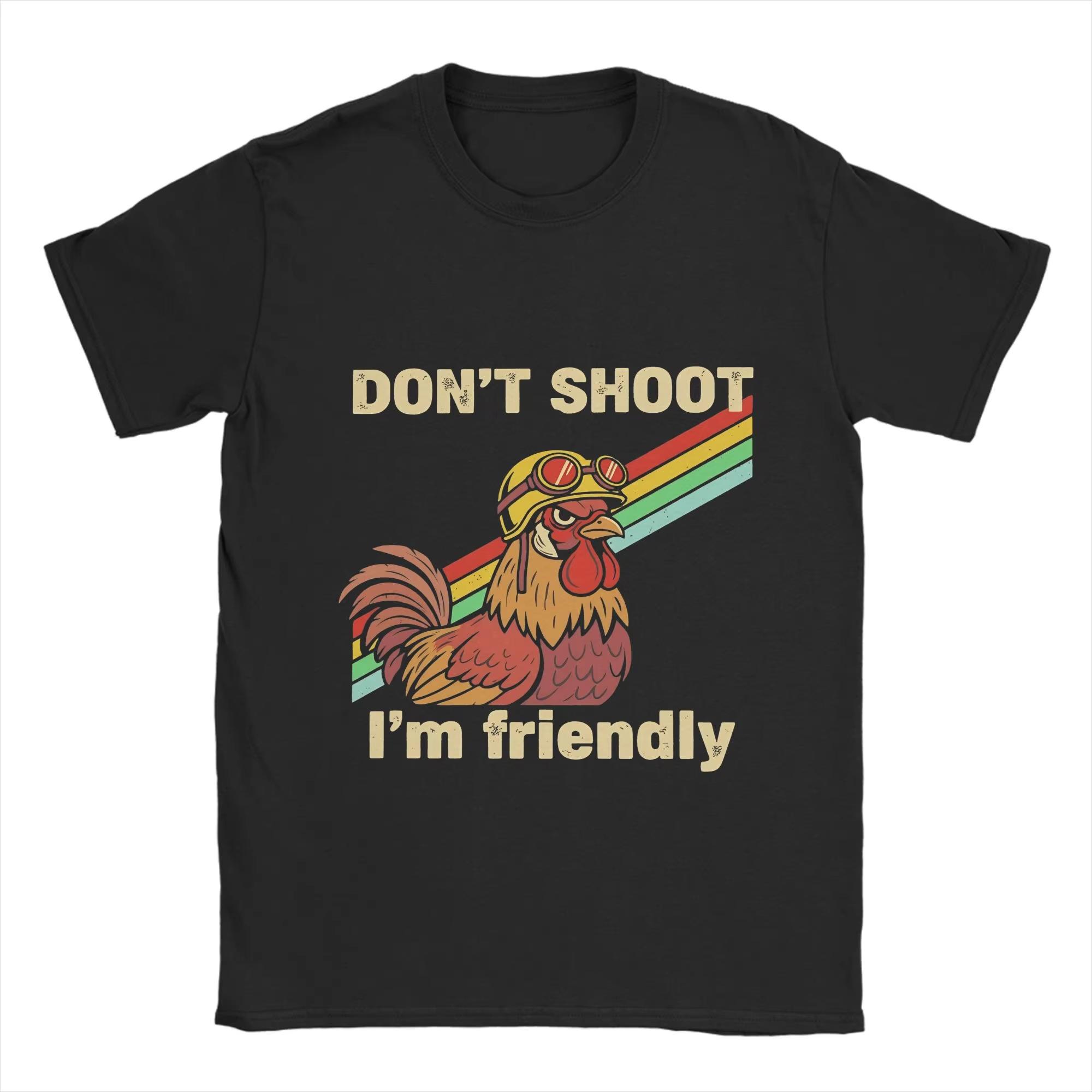 

2026Spring and summer new top Dont Shoot Arc Raiders Apparel Unisex pure Cotton Fashion Luxury Casual Vintage Retro Tshirt y2k 4XL