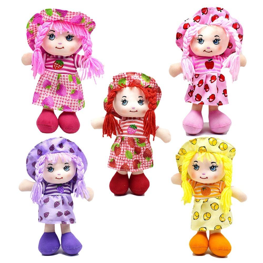 Fruit Skirt Hat Stuffed Toys Cartoon Baby Sleeping Toy Cute Rag Dolls
