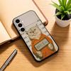 Pet Cat Funny meme Phone Case For Samsung Galaxy A73,A72,A71,A70,A53,A52,A51,Soft Silicone Black Cover