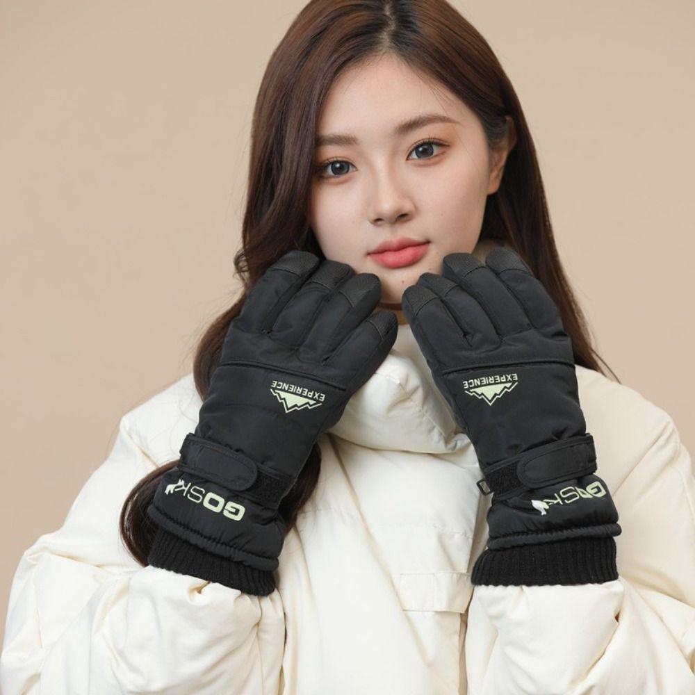 Keep Warm Snowboard Gloves  Cycling Mittens Elastic Full Finger Mittens  Hiking
