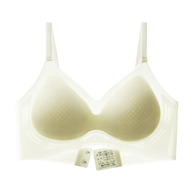 

Light Green Seamless Breathable Wireless Bra with Adjustable Straps and Back Closure for All Day Comfort M зелёный