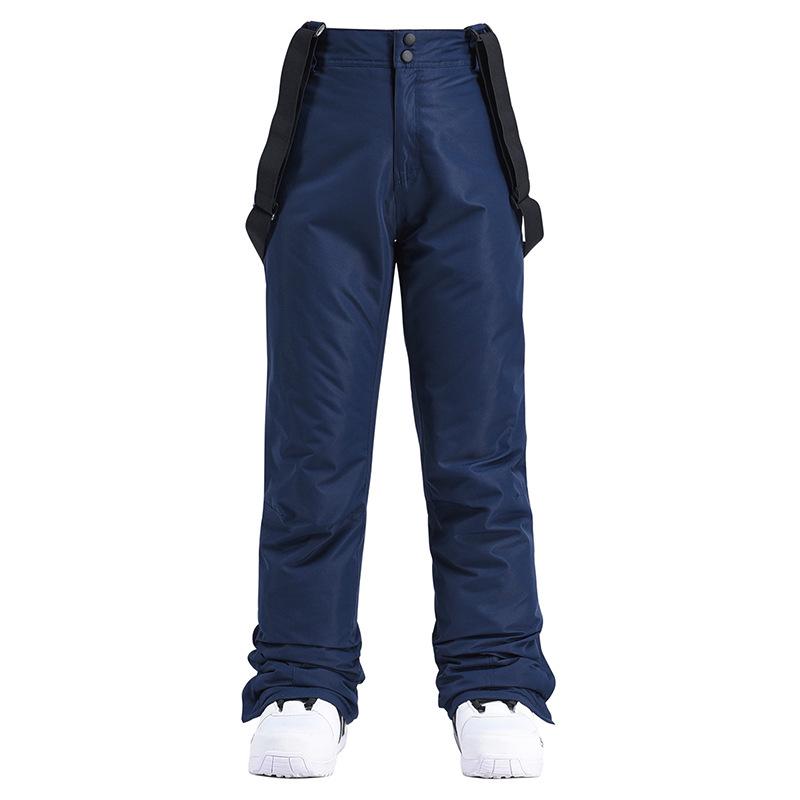 Slim Fit Men's & Women's Ski & Snowboard Bib Pants: Windproof, Waterproof, Warm, and Thickened for Mountaineering.