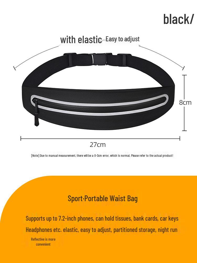 Unisex Waterproof Slim Running Belt: Multifunctional Phone Pouch for Outdoor Sports, Cycling, and Fitness