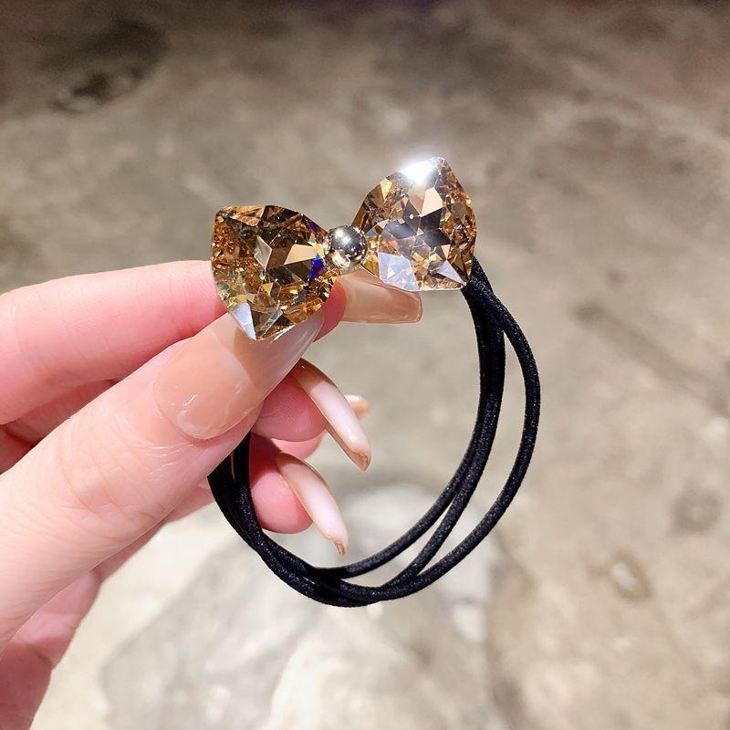 1 Bucată Nouă Bandă Elastică Drăguță cu Fundiță de Diamante pentru Păr Fete Accesorii Păr Femei