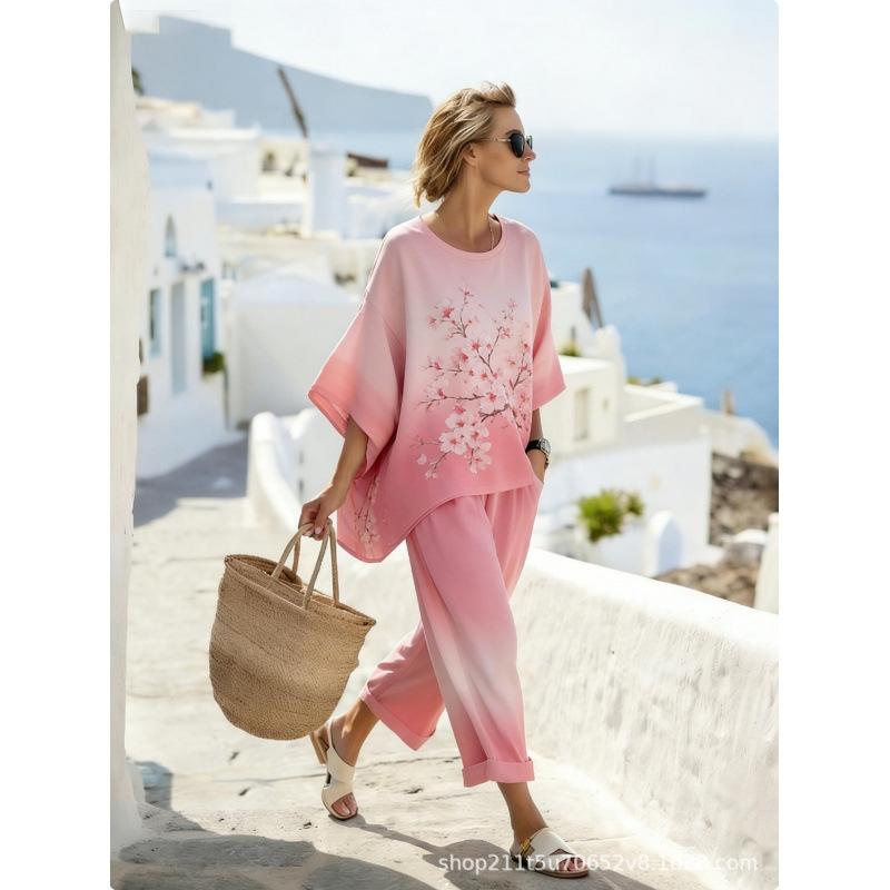 1116 new 1D European and American style large size shirt loose casual women's summer fashion seaside vacation