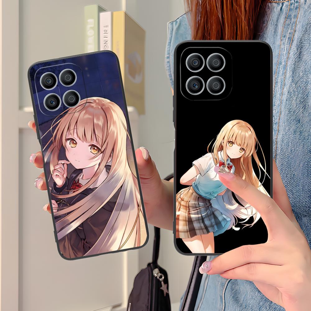 Angel Mahiru Shina Phone Case for Honor 90 80 70 60 50 30 20 10 9 8 7 Pro S SE Lite 5G Soft TPU Shockproof Cover