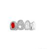 Fashion Personalized Punk Silver/Gold Plated CZ Iced Out Gold Dental Grillz Unisex Everyday Wear for Party