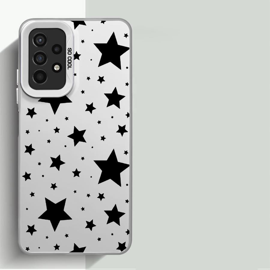 Five Pointed Star Phone Case for Samsung Galaxy A14 A13 A15 A23 4G A34 A33 A53 A24 A54 A35 A55 5G A11 A12 Capa Cover